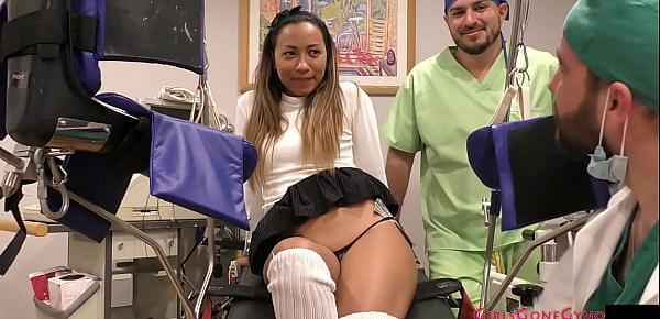 Latina Humiliated As Husband Watches Doctor Preforms Immigration Physical - GirlsGoneGyno.com